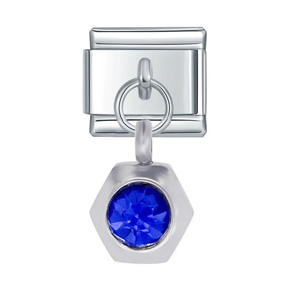 Sparkling Crystal Geometric & Floral Dangle Charms