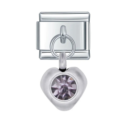 Sparkling Crystal Geometric & Floral Dangle Charms