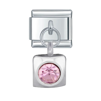 Sparkling Crystal Geometric & Floral Dangle Charms