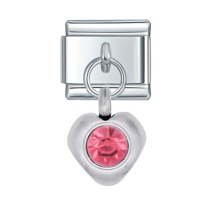 Sparkling Crystal Geometric & Floral Dangle Charms