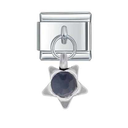 Sparkling Crystal Geometric & Floral Dangle Charms