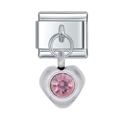 Sparkling Crystal Geometric & Floral Dangle Charms