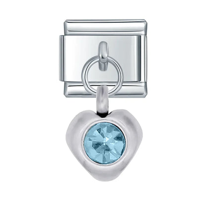 Sparkling Crystal Geometric & Floral Dangle Charms