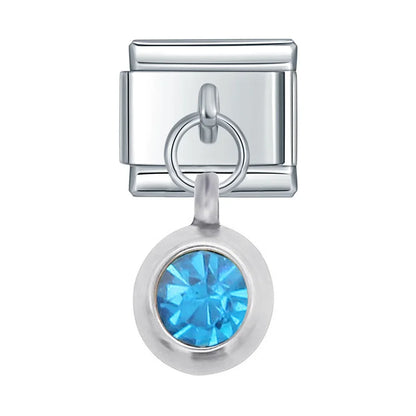 Sparkling Crystal Geometric & Floral Dangle Charms