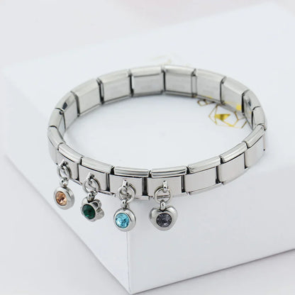 Sparkling Crystal Geometric & Floral Dangle Charms