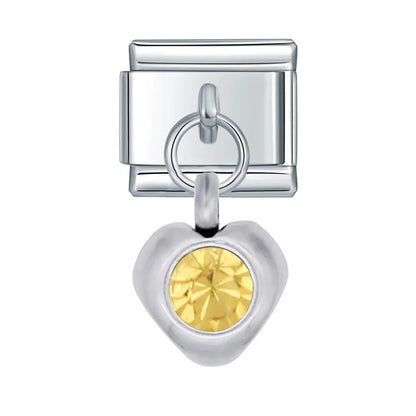Sparkling Crystal Geometric & Floral Dangle Charms
