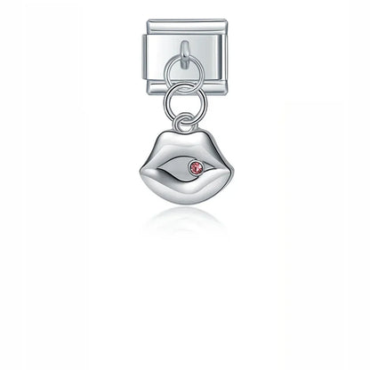 Enamel Paw Print & Pet Love Dangle Charm for Charm Bracelets