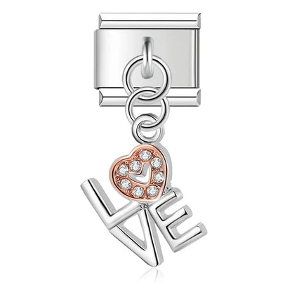 Enamel Parrot & Tropical Bird Dangle Charm for Charm Bracelets