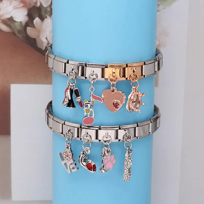 Enamel Parrot & Tropical Bird Dangle Charm for Charm Bracelets