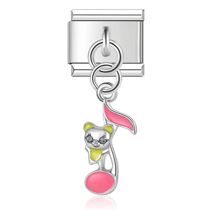 Enamel Parrot & Tropical Bird Dangle Charm for Charm Bracelets