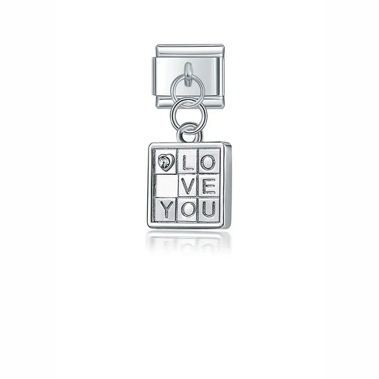 Unicorn Glasses Angle Skateboard charms silver