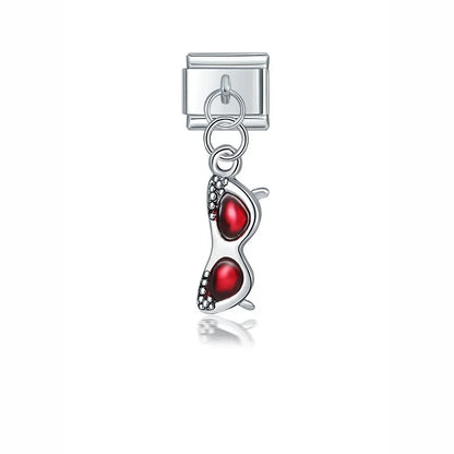 Unicorn, Angel, Glasses & Skateboard Silver Italian Charms – Fun 9mm Bracelet Links