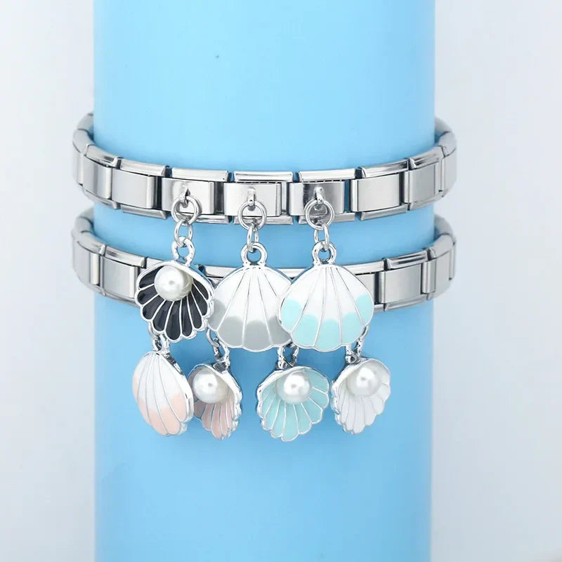 Sweet Colour Glaze Alloy Shell DJ415