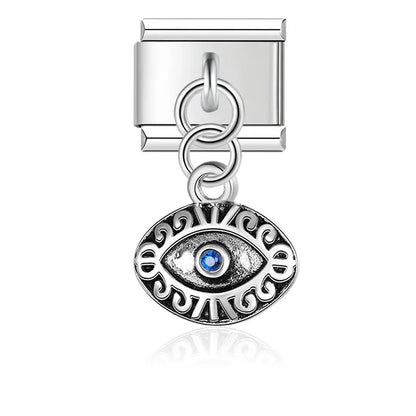 Enamel Owl & Wisdom Dangle Charm for Charm Bracelets
