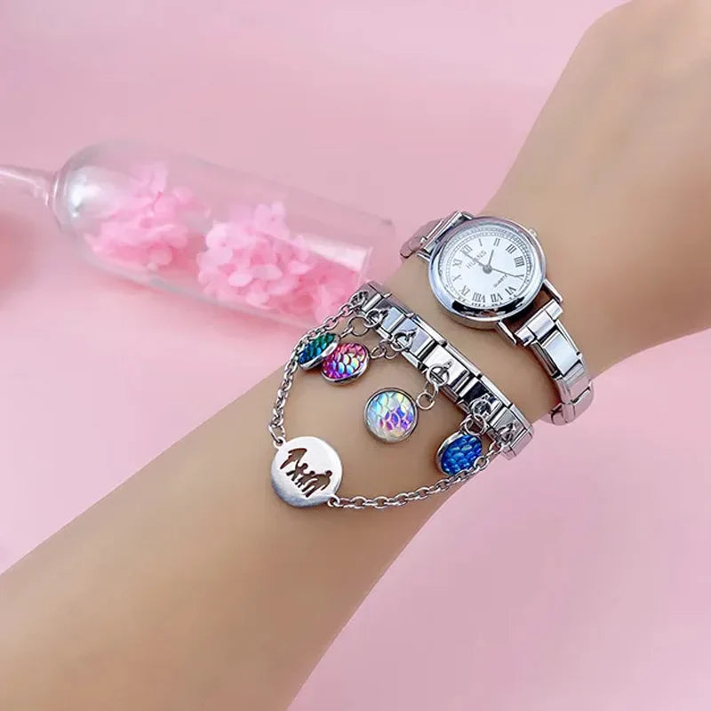 Heart Round Fish Scales DJ166