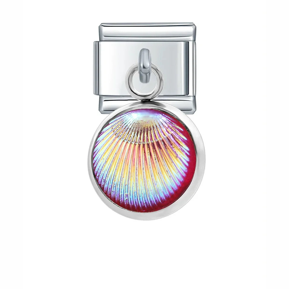 Heart Round Fish Scales DJ166