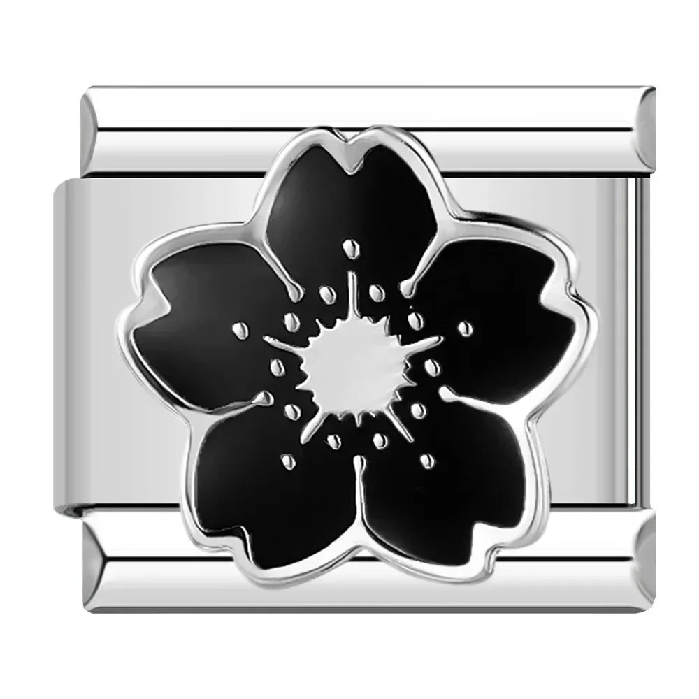 Heart Star Italian Charm DJ597