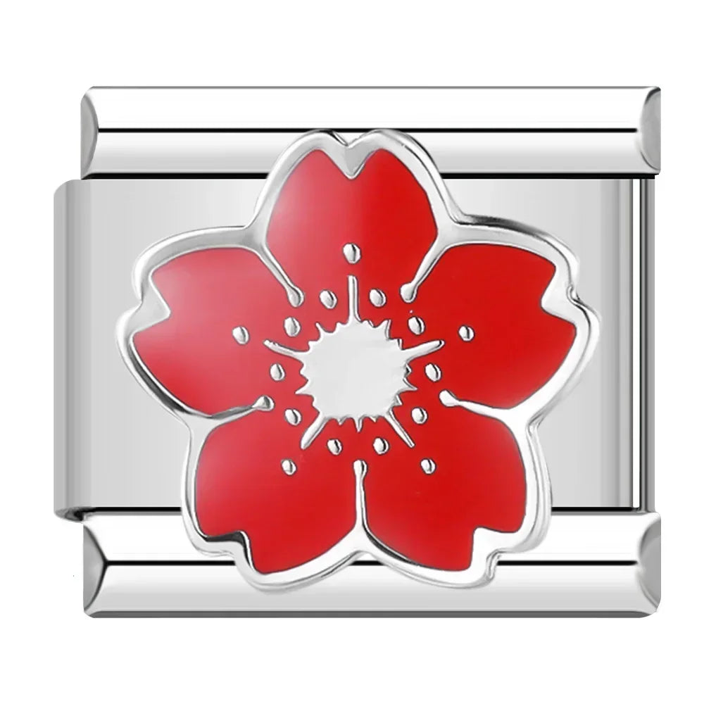 Heart Star Italian Charm DJ597