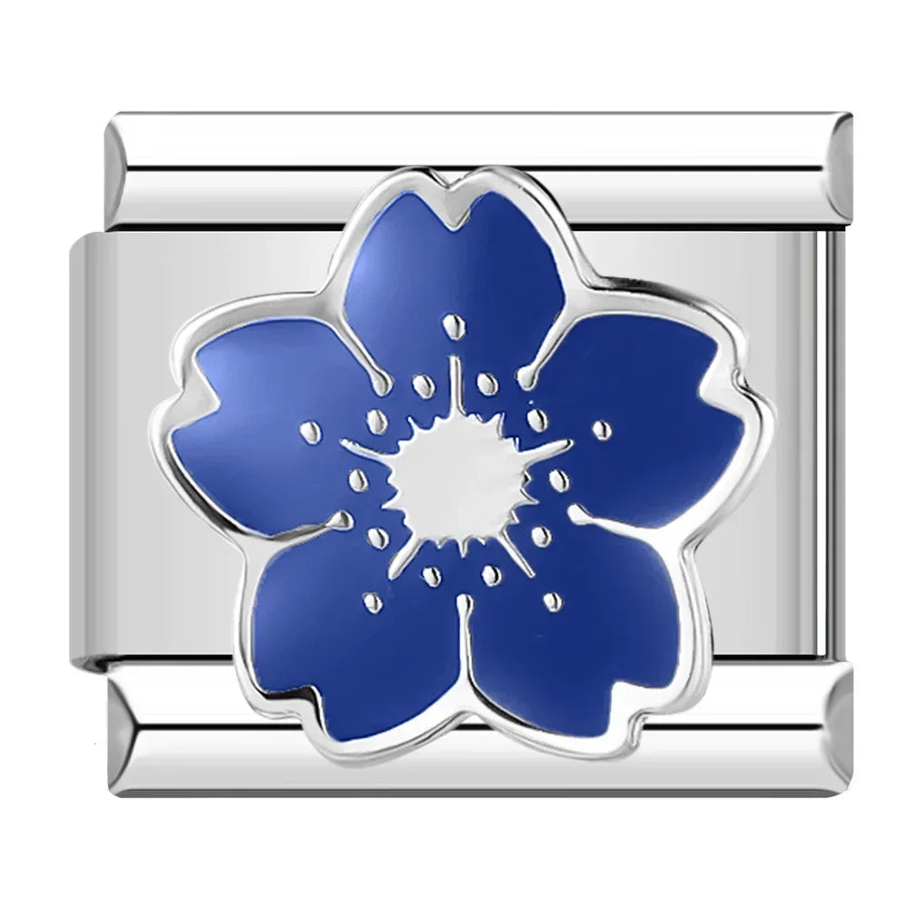 Heart Star Italian Charm DJ597