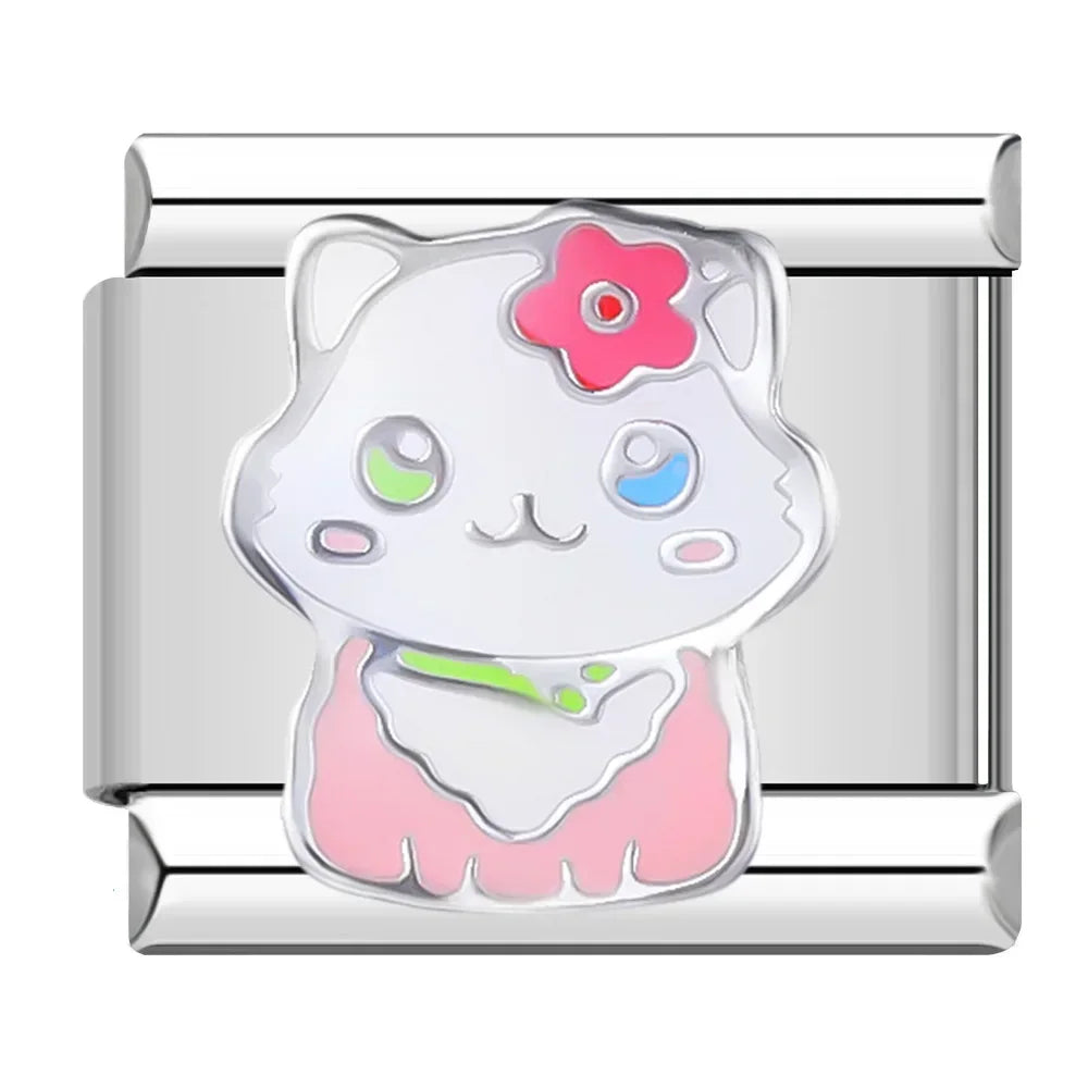 Heart Star Italian Charm DJ597