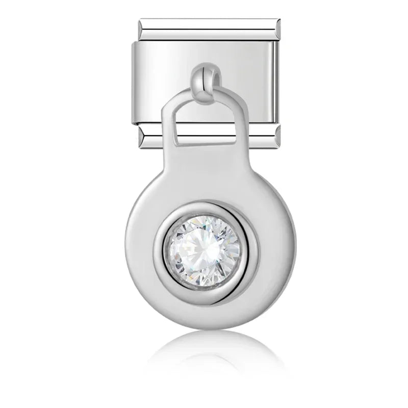 Heart Star Italian Charm DJ597
