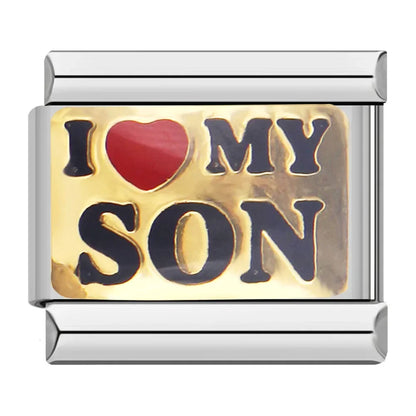 Word & Slogan Italian Charms — Jesus, Dream, Loved, Rebel, I Love You & More