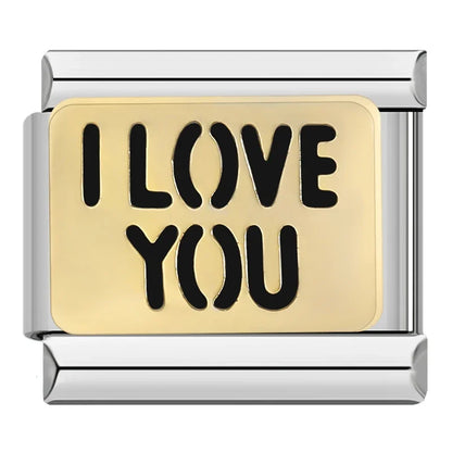 Word & Slogan Italian Charms — Jesus, Dream, Loved, Rebel, I Love You & More