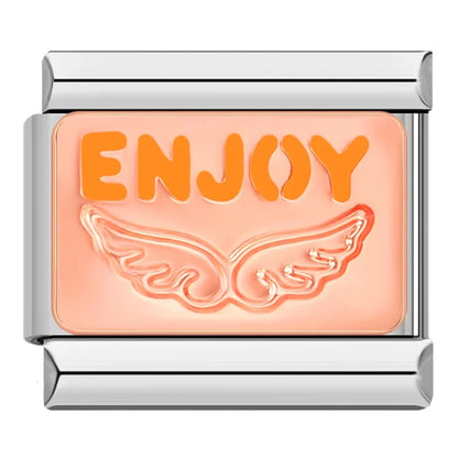 Word & Slogan Italian Charms — Jesus, Dream, Loved, Rebel, I Love You & More