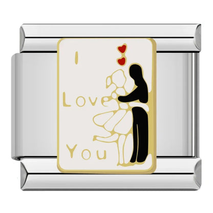 Word & Slogan Italian Charms — Jesus, Dream, Loved, Rebel, I Love You & More