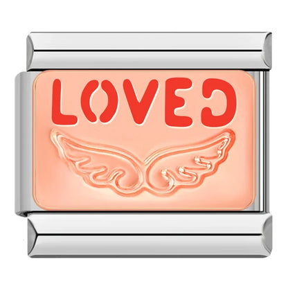 Word & Slogan Italian Charms — Jesus, Dream, Loved, Rebel, I Love You & More