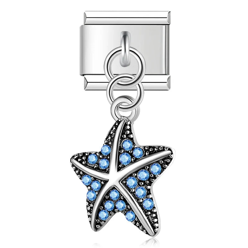 9mm Width Original Daisy Mom Star Heart Rhinestone DJ072