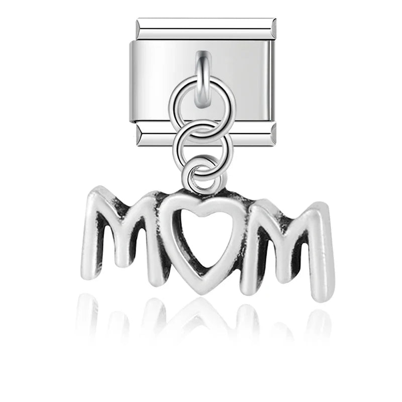 9mm Width Original Daisy Mom Star Heart Rhinestone DJ072