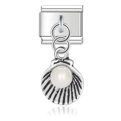 Daisy Mom Star Heart Rhinestone Silver Dangle Charm for Bracelets