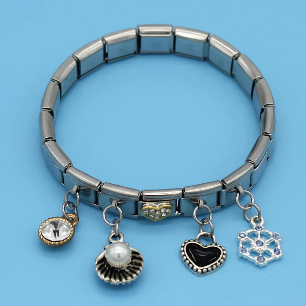 9mm Width Original Daisy Mom Star Heart Rhinestone DJ072