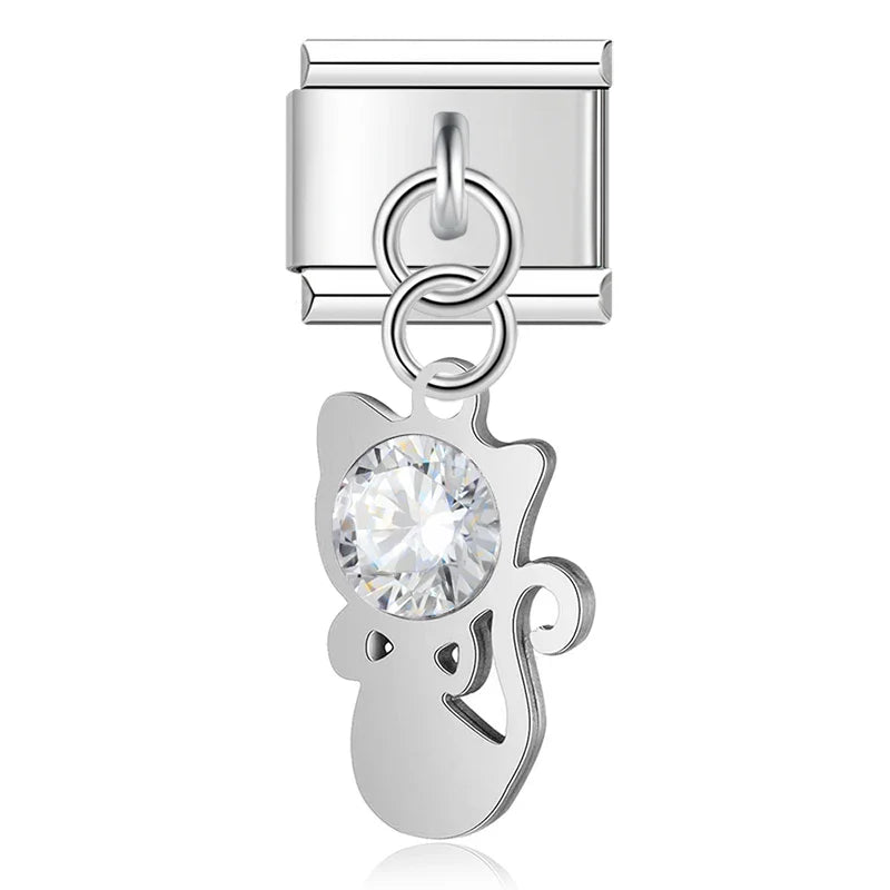 Sweet Cat Cat Owl charms