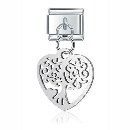 The Silver Symbols & Icons Dangle Charm Collection
