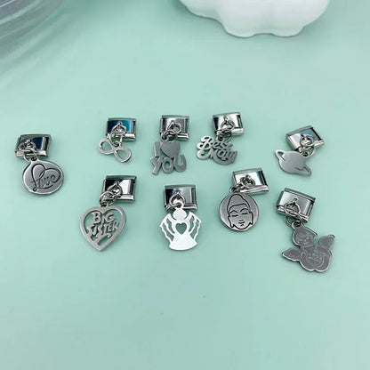 The Silver Symbols & Icons Dangle Charm Collection