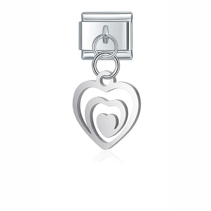 The Silver Symbols & Icons Dangle Charm Collection