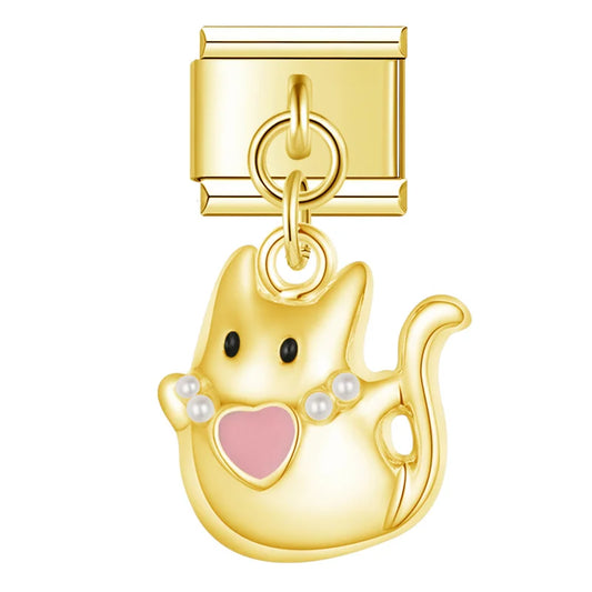 Colorful girly Animal Cat Bowknot charms