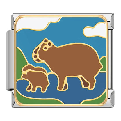 Wildlife & Global Wonders Italian Charms — Bolivia, Ayers Rock, Sydney, Easter Island & More