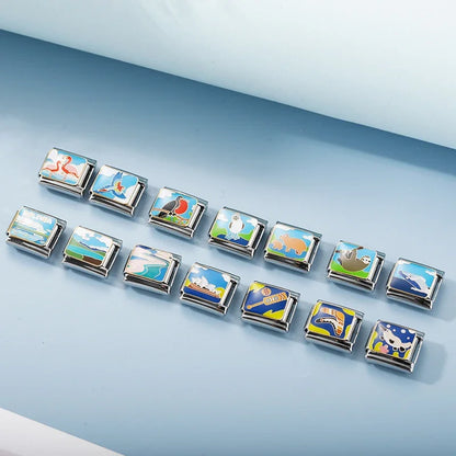 Wildlife & Global Wonders Italian Charms — Bolivia, Ayers Rock, Sydney, Easter Island & More
