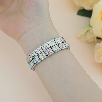 Colourful Zodiac & Astrology Italian Charms — Star Signs, Horoscope & Celestial Bracelet Links