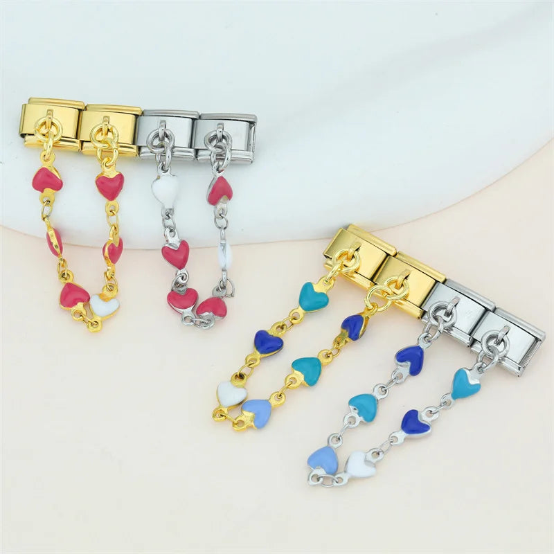 Stainless Steel Heart Chain DJ1380