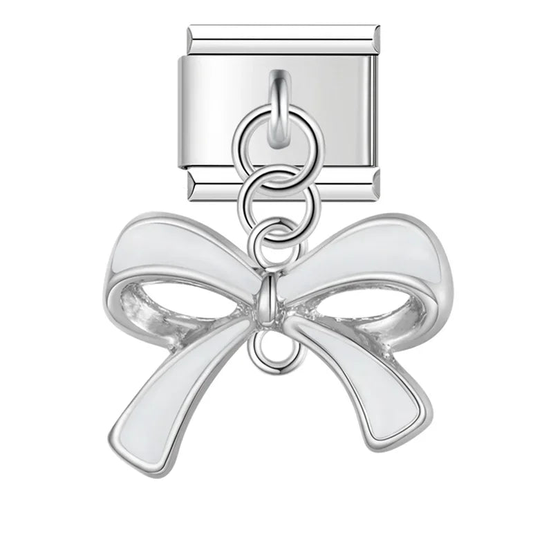 Moon Star Bowknot Italian Charms