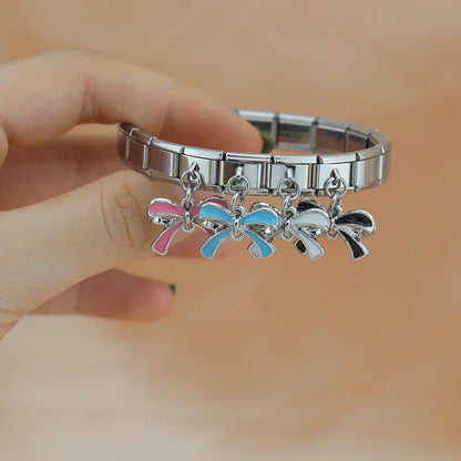 The Moon, Star & Bowknot Dangle Charm