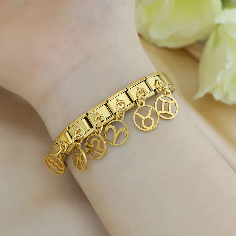 12 Constellation Italian Charms Link DJ1214