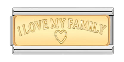Double Width Italian Charms — Crystal Pavé, Best Friends, Angel Wings, Love & More