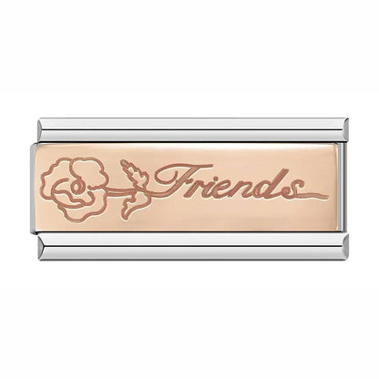 Double Width Italian Charms — Crystal Pavé, Best Friends, Angel Wings, Love & More