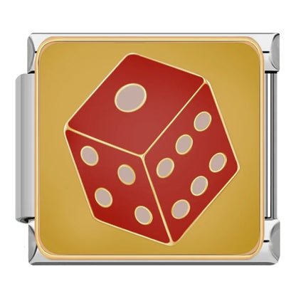 Casino & Butterfly Italian Charms — Poker, Dice, 777, Win Crown, Money Bag & Happy Camper