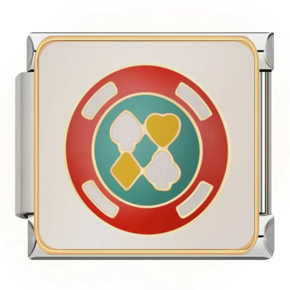 Casino & Butterfly Italian Charms — Poker, Dice, 777, Win Crown, Money Bag & Happy Camper